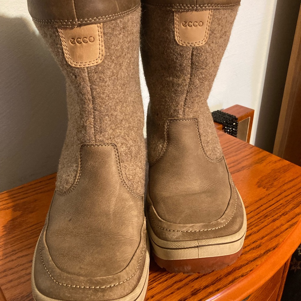 Ecco womens ?  zip boots.  Very lightly worn